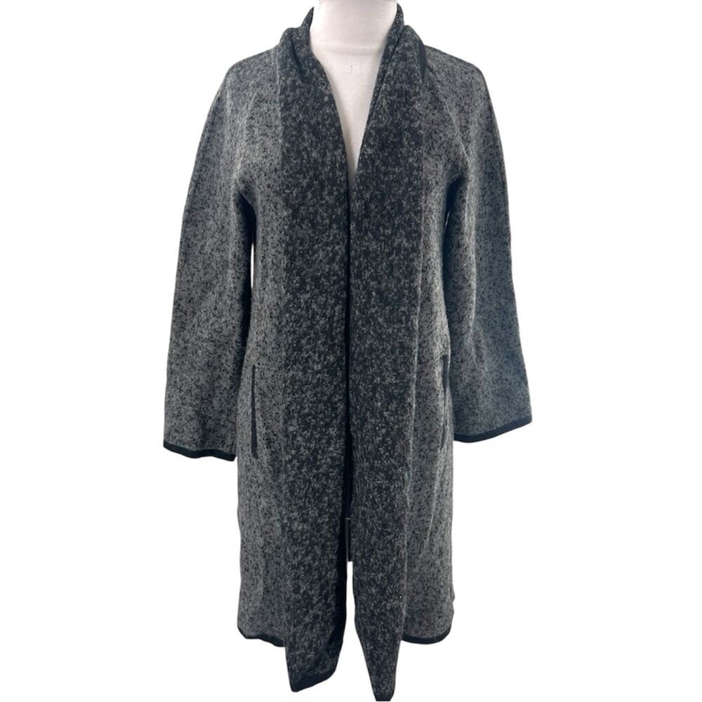 Alpaca 111 100% alpaca long cardigan gray sz S